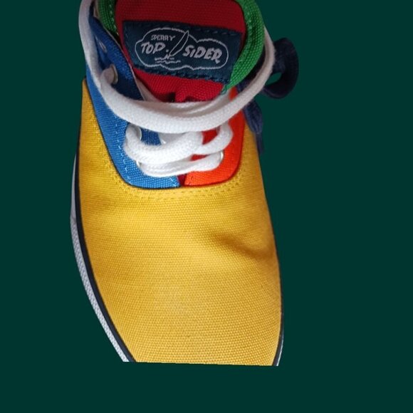 XSperry Top-Sider Noah Mens Colorblock Canvas Sneakers Size 6M multicolors - Picture 7 of 9